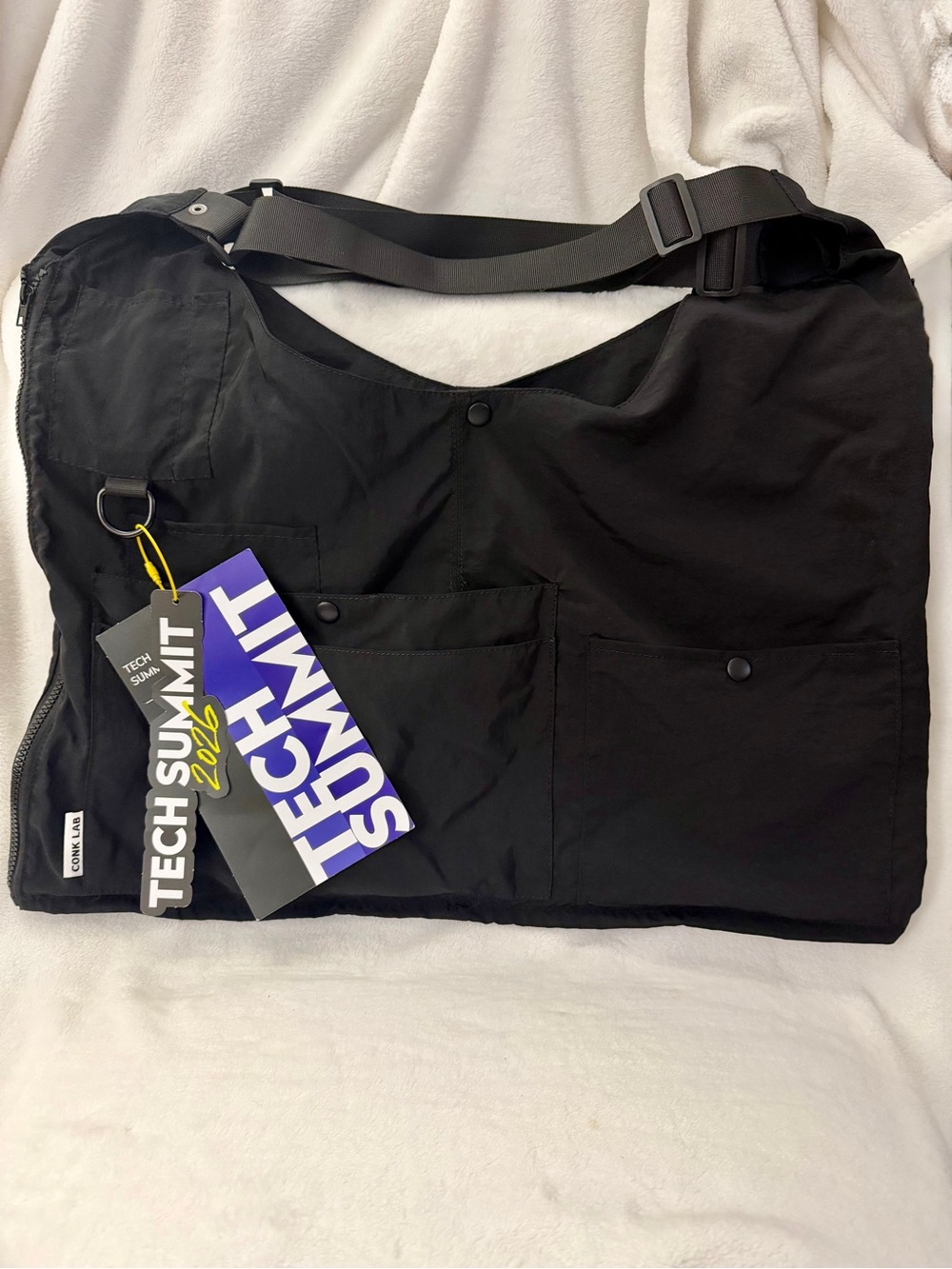 CONK LAB Silicon Valley Tech Summit 2026 Utility Vest | Bag – Black